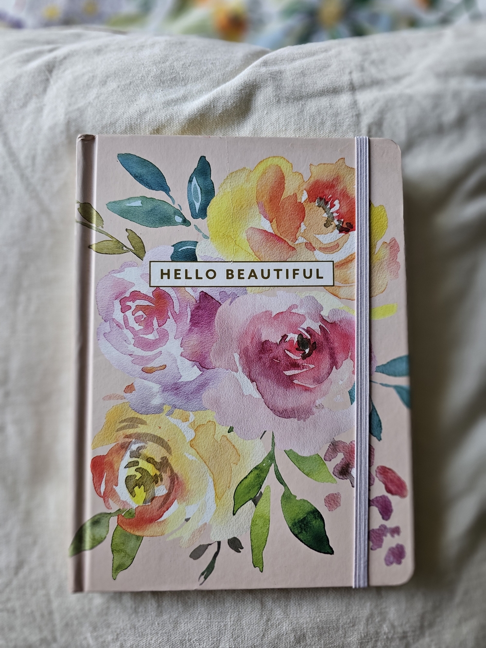 Threshold Floral Hardcover Journal — Pink, Yellow & Green